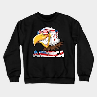 American Eagle Red White And Blue Patriot Crewneck Sweatshirt